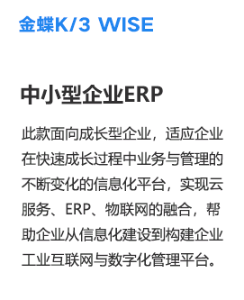 金蝶K/3 WISE